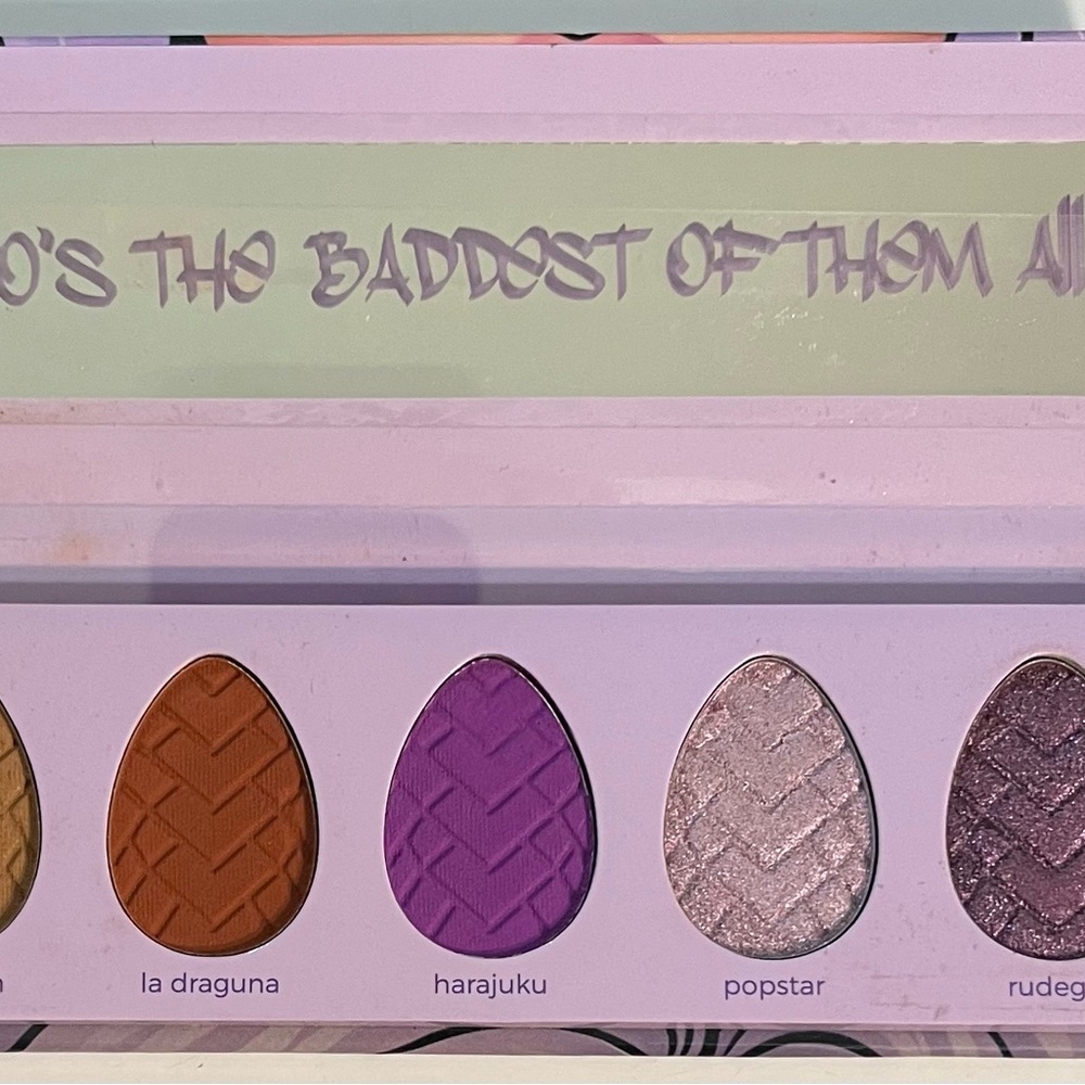 Eyeshadow palette gently swatched 2 colors